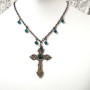 French Cross Necklace